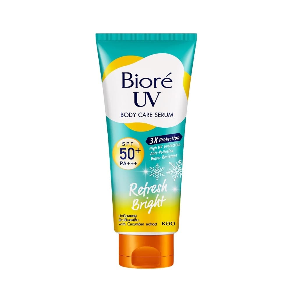บิโอเร ยูวี บอดี้แคร์เซรั่ม 150มล Biore UV Anti-Pollution Body Care Serum Refresh Bright SPF50+ PA+++ 150 ml. รูปที่ 4