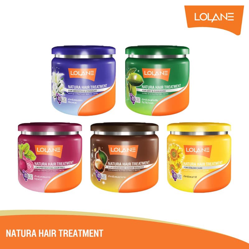 ครีมหมักผม โลแลน เนทูร่า แฮร์ ทรีทเม้นท์ 250/500 กรัม | Lolane Natura Hair Treatment รูปที่ 1