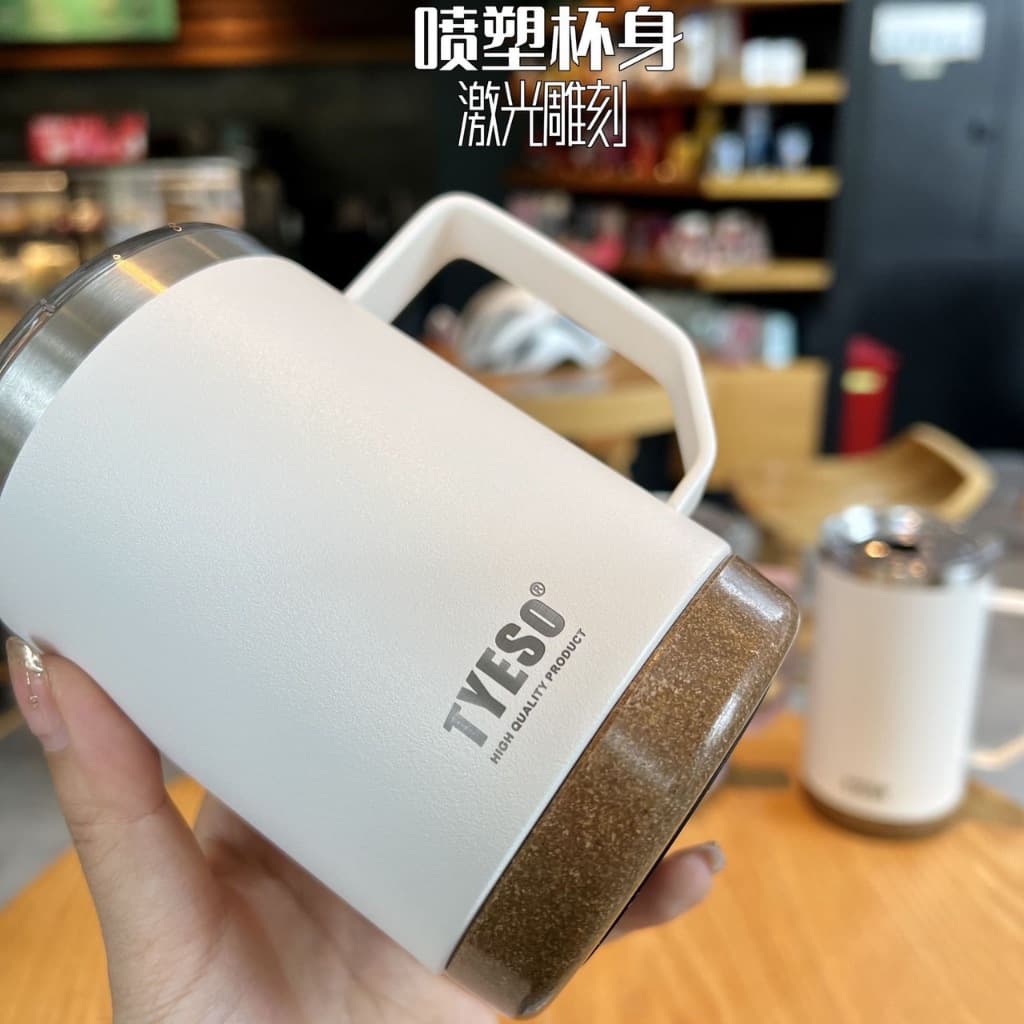 TYESO แท้ แก้วกาแฟความจุขนาดใหญ่พร้อมที่จับ 710ml รูปที่ 7