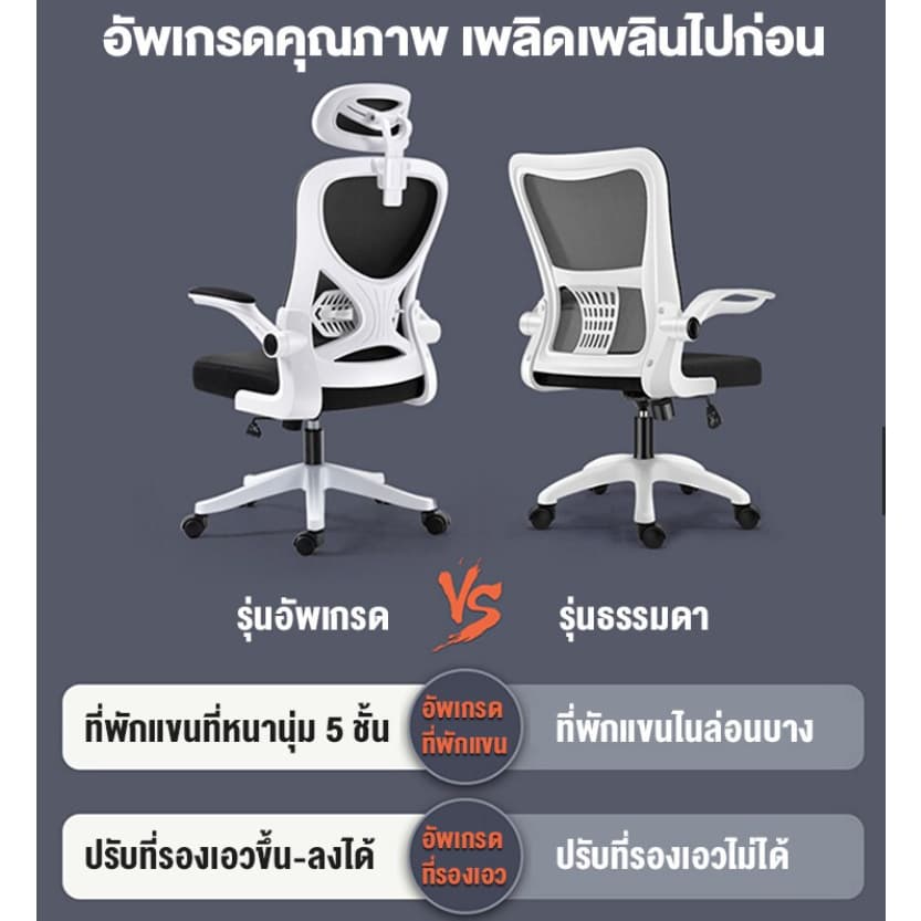 yhlovehome เก้าอี้สำนักงาน ตามหลักสรีรศาสตร์ นั่งสบาย 935 936 937 938 946 รูปที่ 4