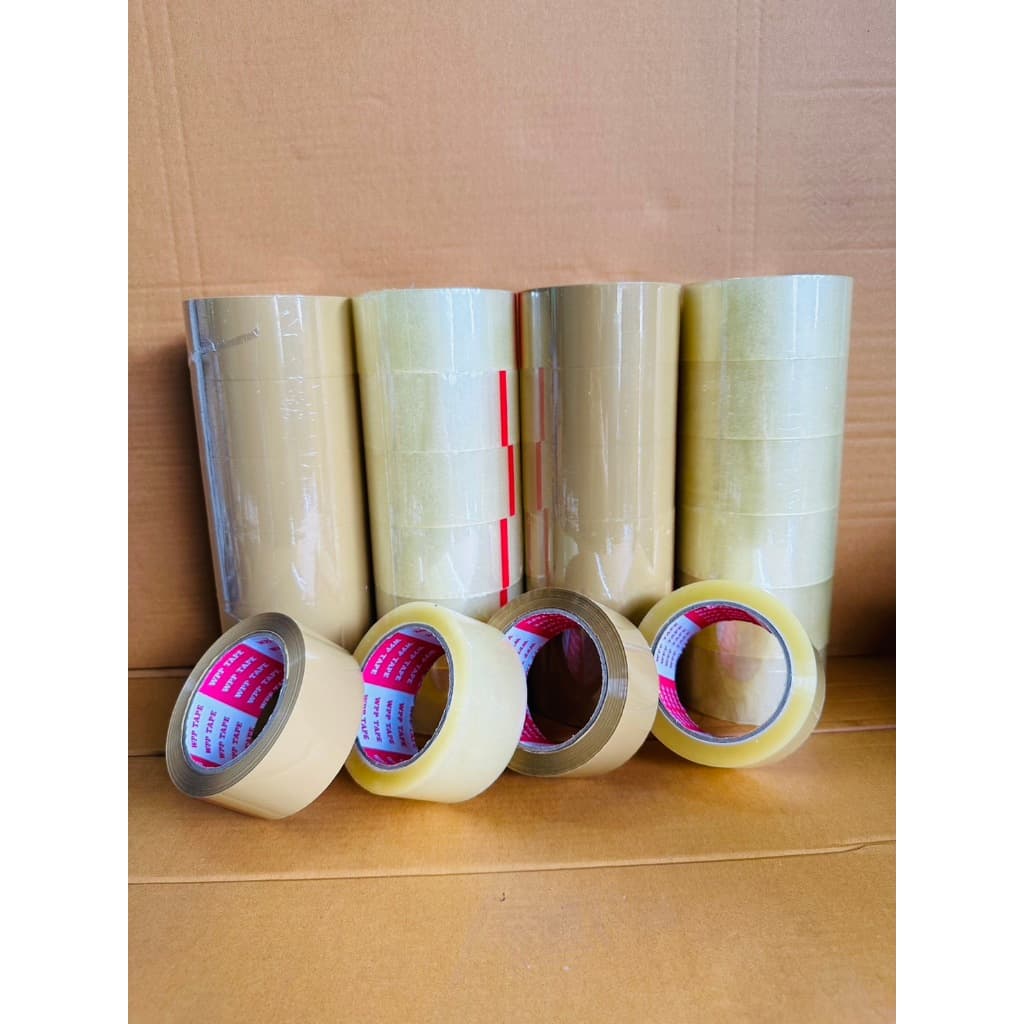 6 ม้วน เทปยาว100 หลาเต็ม กว้าง 2 นิ้ว หนา 42ไมครอน เทปปิดกล่อง Tape opp รูปที่ 4