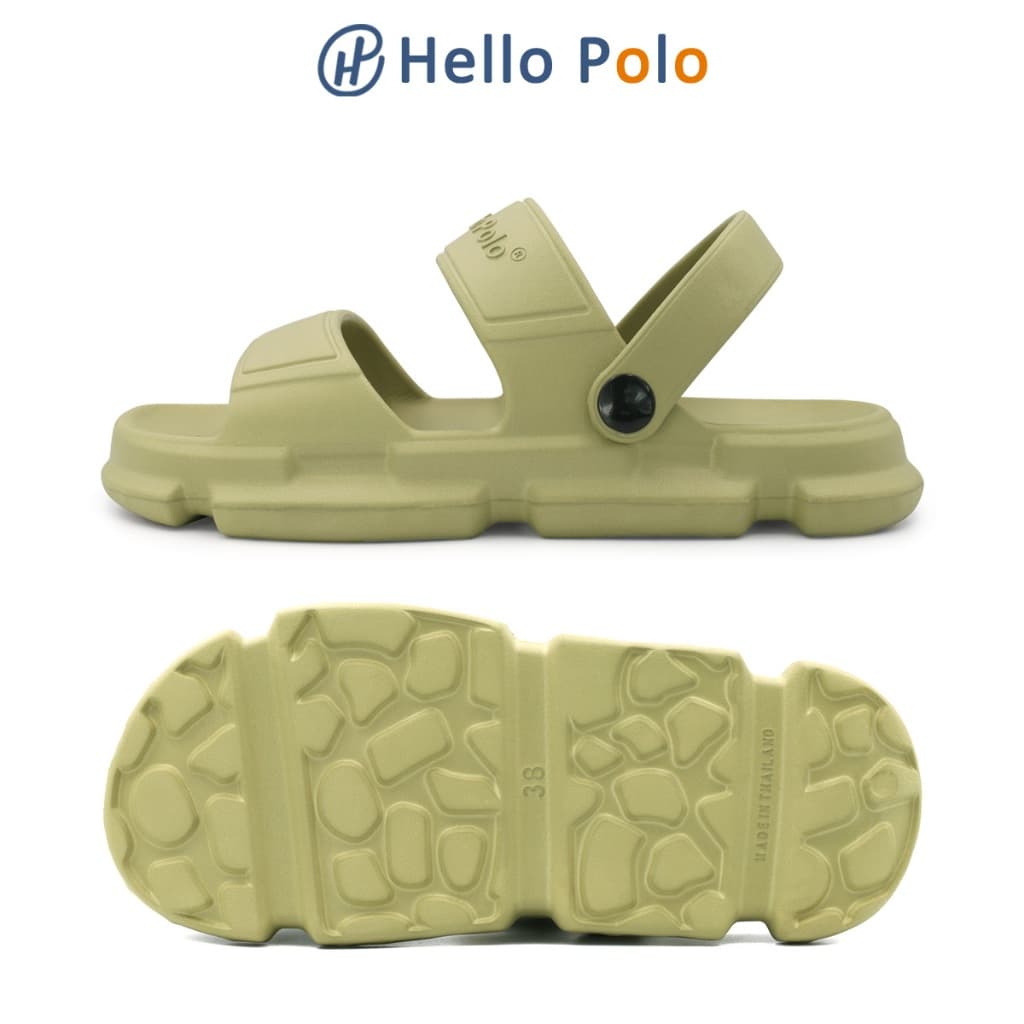 Hello Polo รองเท้าแตะ แฟชั่น กันลื่น 3cmพื้นหนา นุ่มใส่สบาย เหมาะกับฤดู น้ำหนักเบา ที่บ้าน ลางแจ้ง ห้องน้ำ hp8012 รูปที่ 1