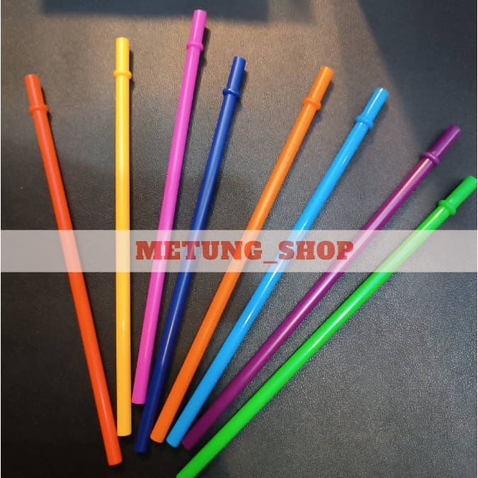 โปร หลอดพลาสติกใส ใช้ดูดนำ้ มี 9 สี ให้เลือก ใช้กับ 20ออนซ์ รูปที่ 6