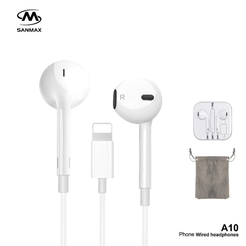 SANMAX หูฟัง kingkong A10 หูฟังอินเอียร์ ไมโครโฟนในตัว เสียงดี อินเตอร์เฟซ 3.5mm typec ฟซสายฟ้า สำหรับ phone Android รูปที่ 4