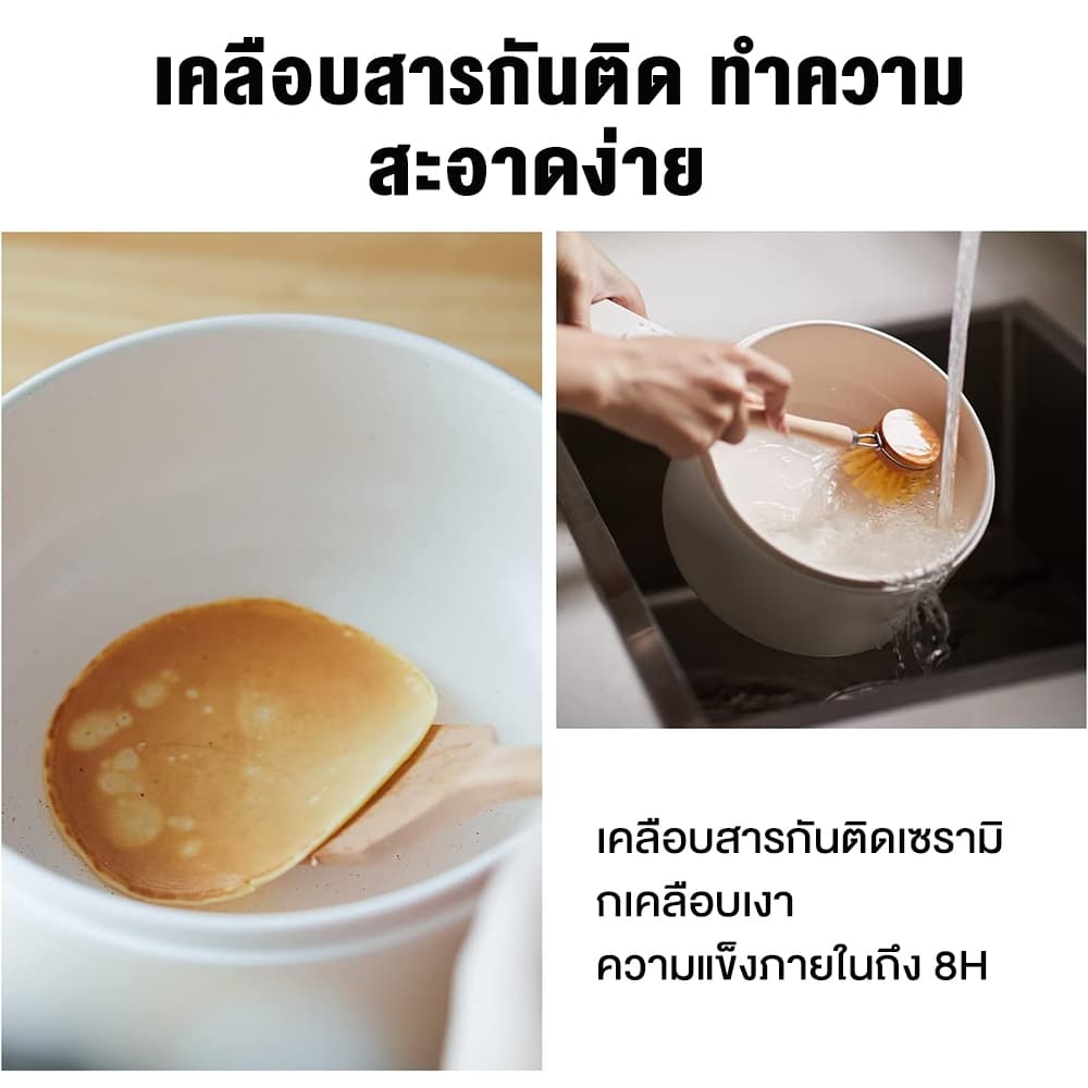 Yotex หม้อไฟฟ้า อเนกประสงค์ แบบไม่ติด 700W 2 ลิตร กระทะไฟฟ้า หม้อต้มมาม่า ด้วยเรือกลไฟ รับประกัน 1 ปี รูปที่ 8