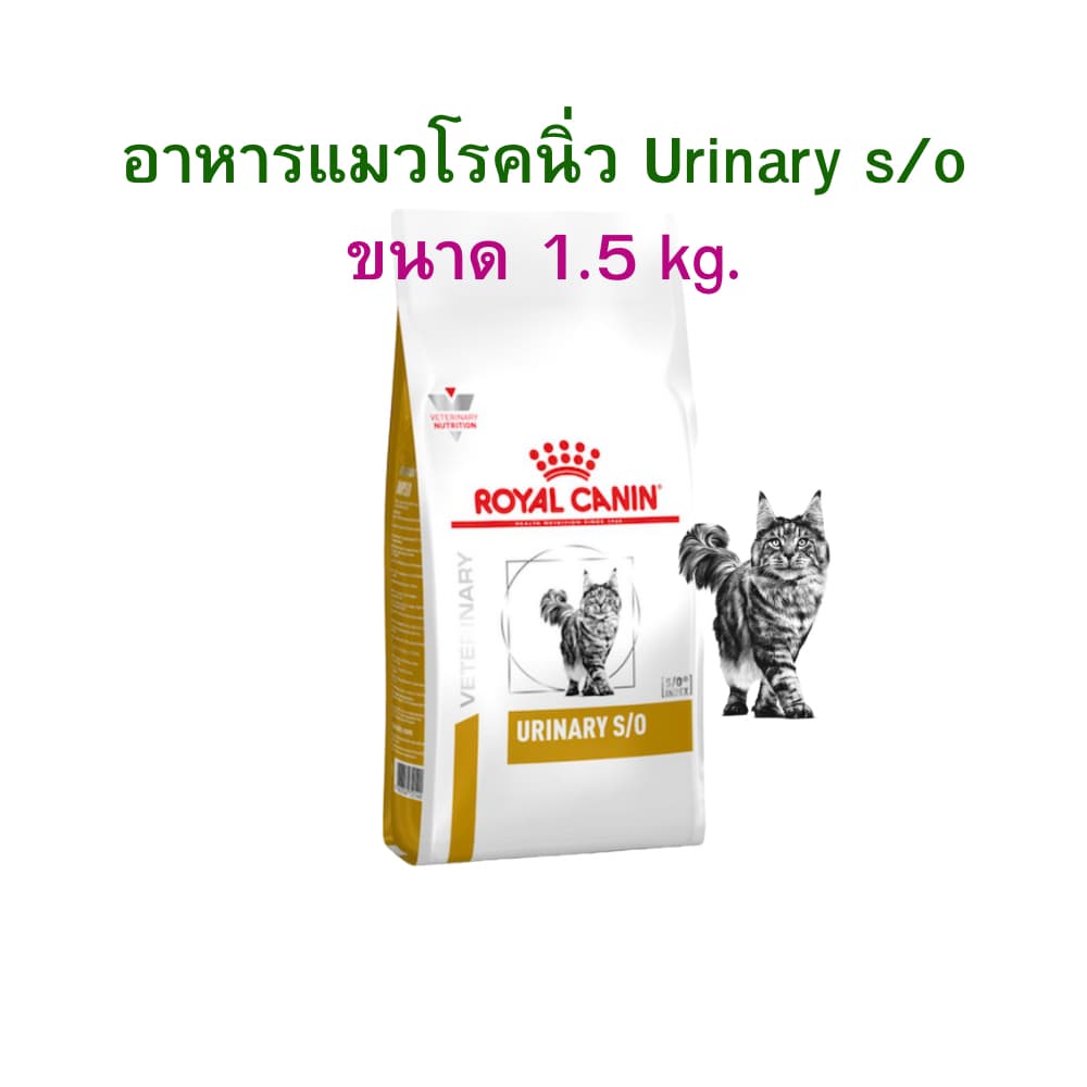 royal canin อาหารแมวโรคนิ่ว urinary s/o 1.5 กิโลกรัม รูปที่ 1