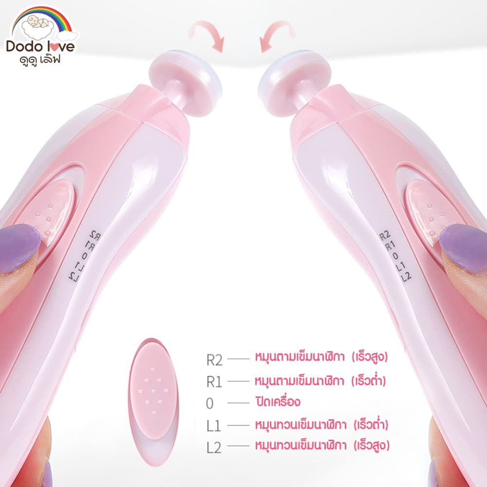 AroundBaby กรรไกรตัดเล็บเด็กไฟฟ้า กรรไกรตัดเล็บ ชุดตัดเล็บเด็ก กรรไกรตัดเล็บเด็ก ที่ตัดเล็บเด็กอัตโนมัติ รูปที่ 4