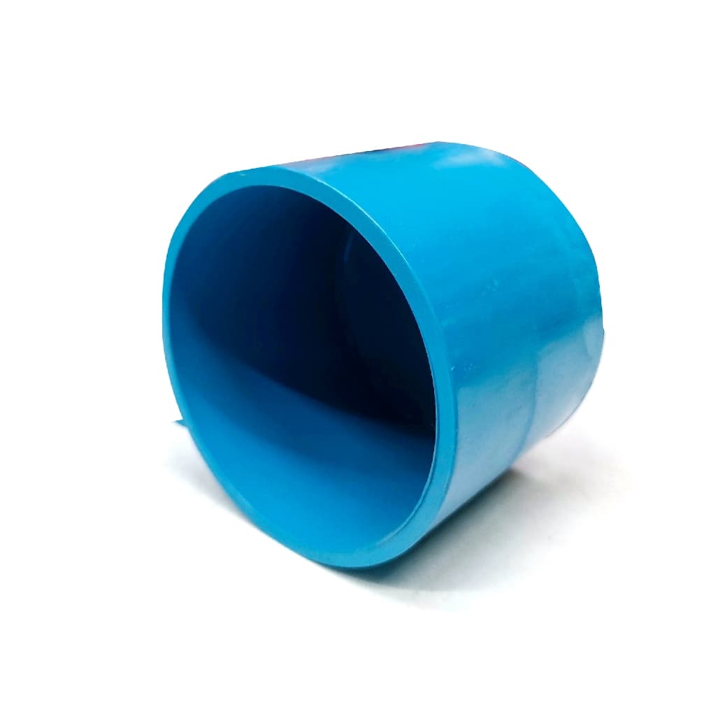 ฝาครอบท่อ PVC สีฟ้า มีขนาด 1/2นิ้ว ,3/4นิ้ว ,1นิ้ว ,1.1/2นิ้ว ,2นิ้ว ใช้เป็นอุปกรณ์ท่อประปาได้ เป็นฝาปิดท่อพีวีซี รูปที่ 7