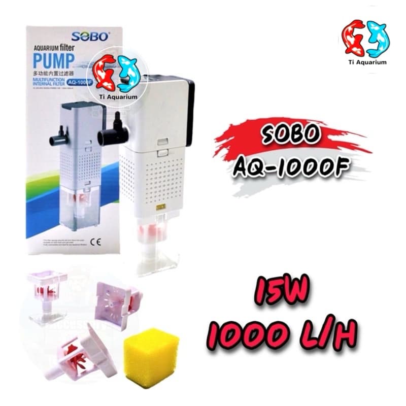 ปั๊มน้ำพร้อมกระบอกกรอง SOBO AQ-500F ,AQ-1000F ,AQ-1500F ,AQ-2000F รูปที่ 3