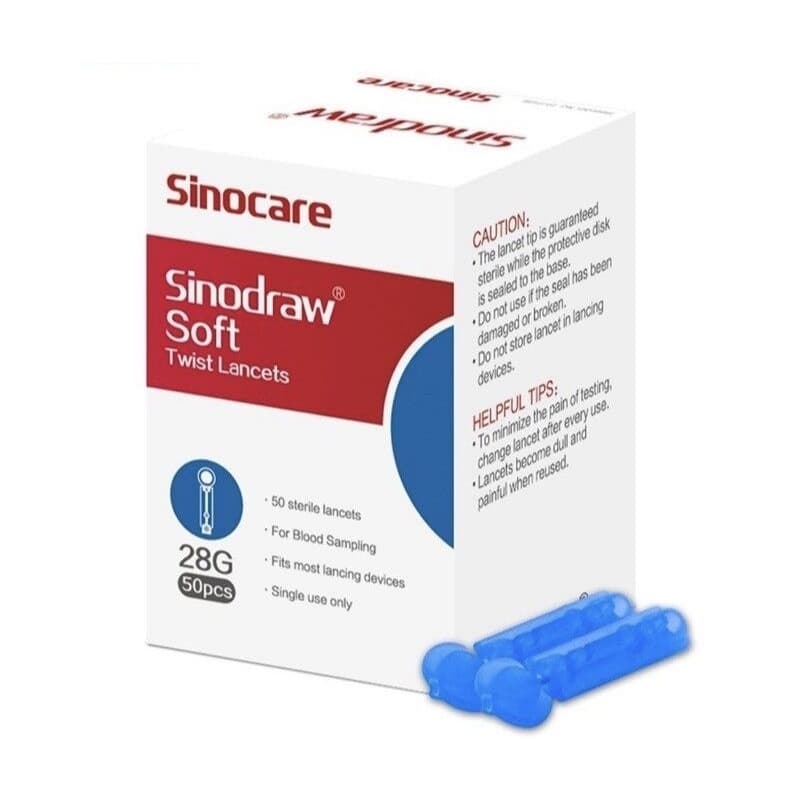 เข็มเจาะเลือดตรวจน้ำตาล Lancets แถบตรวจน้ำตาล แผ่นตรวจน้ำตาล blood glucose test strips GlucoOne กลูโควัน รุ่น BG-03 รูปที่ 2