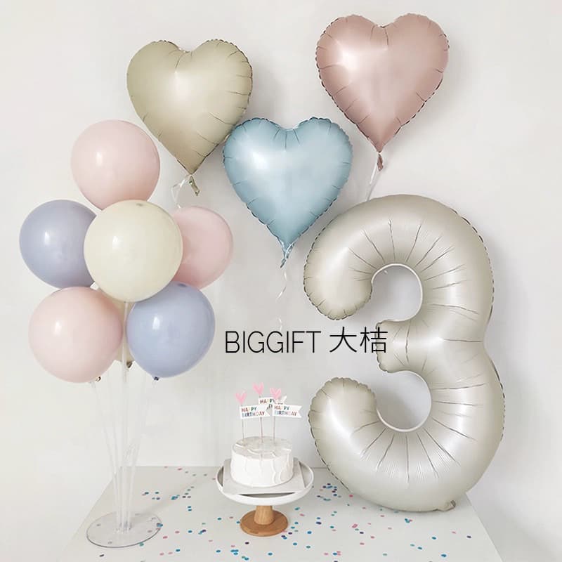 ลูกโป่ง หัวใจ ดาว สีแมท สีด้าน เมทาลิค หน้ายิ้ม สีใหม่ สวยมากๆ ขนาด 18 นิ้ว รูปที่ 3