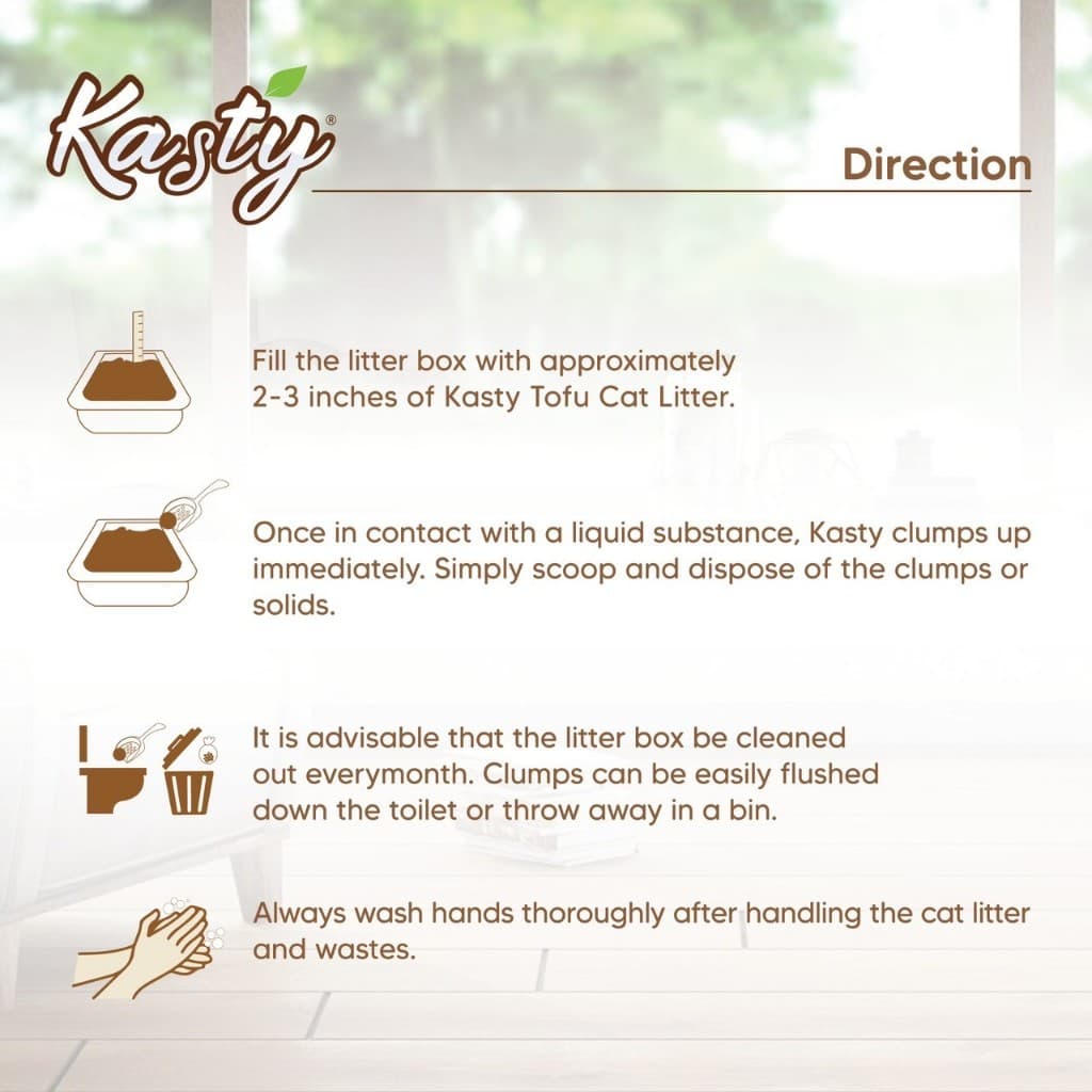 Kasty Flakes Tofu Cat Litter 40L. ทรายแมวเต้าหู้ ชนิดเกล็ดละเอียด สูตร Melon Milk จับตัวเร็ว ทิ้งชักโครกได้ รูปที่ 6