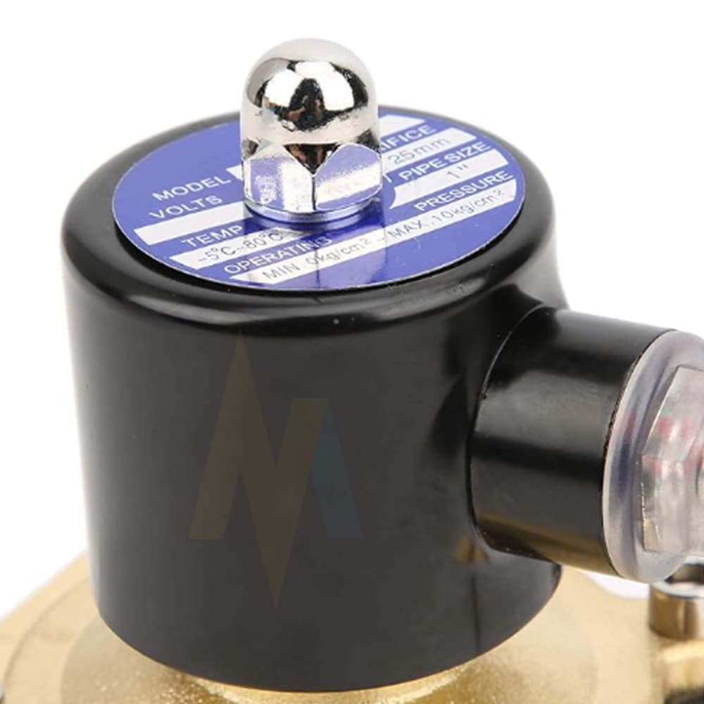 วาล์วโซลินอยด์ วาล์วไฟฟ้า วาล์วน้ำ ทองเหลือง แบบปกติปิด 12V 24V 220VAC Solenoid valve รูปที่ 5