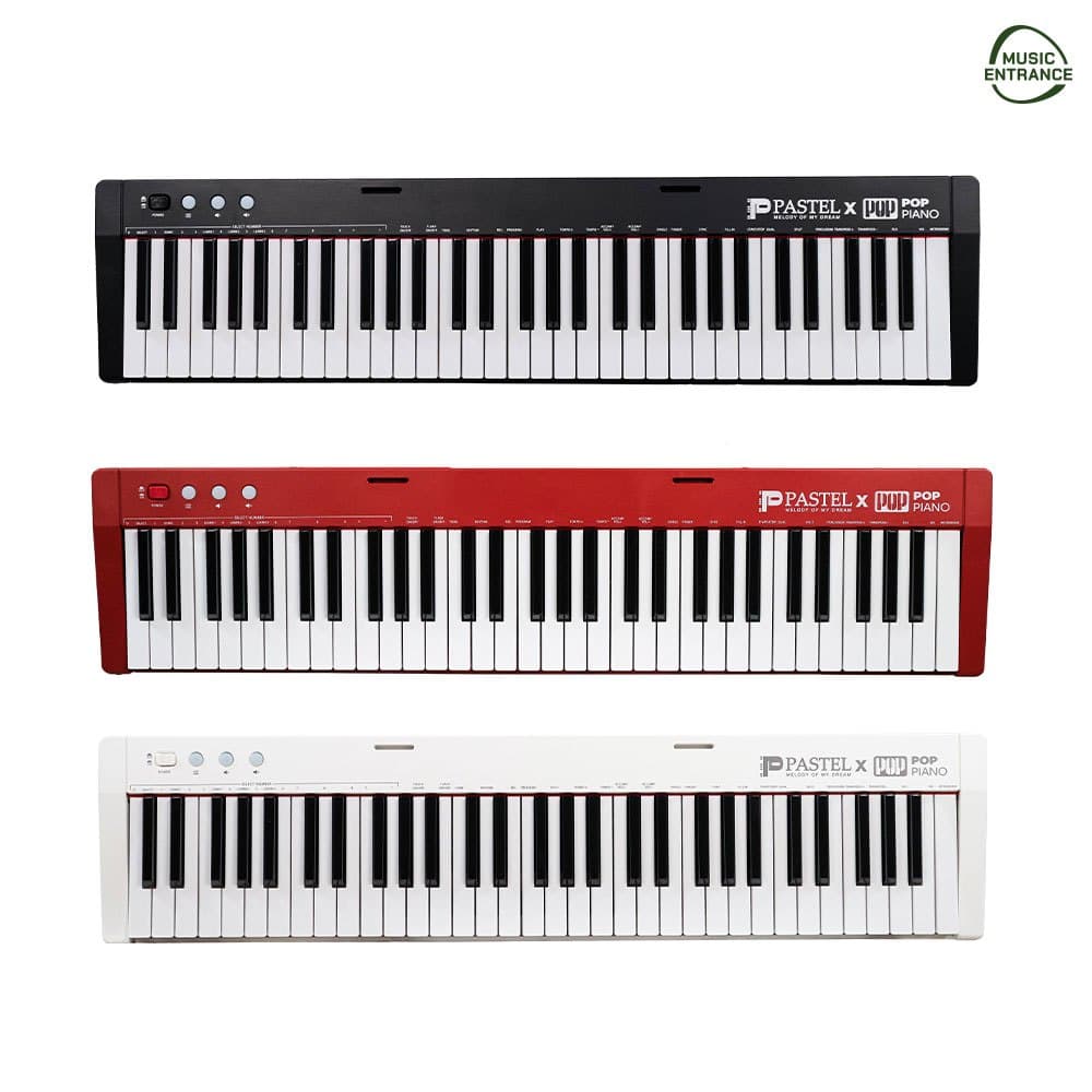 Pastel POPPIANO 61 คีย์บอร์ด เปียโน 61คีย์ พร้อม Touching Key มีแบตเตอรี่ MIDI Bluetooth | Piano Keyboard Organ Electone รูปที่ 8