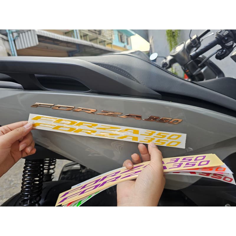 Forza350 สติ๊กเกอร์โลโก้Forza350 สติ๊กเกอร์ติดทับโลโก้เดิม / สติ๊กเกอร์แคร้ง Forza2023-2024 รูปที่ 7