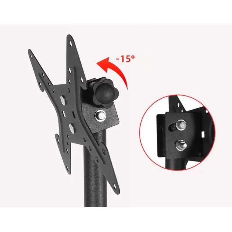 ขาตั้งจอมอนิเตอร์ LD99CX ปรับความสูง 1.1เมตร-1.7เมตร รองรับหน้าจอ 14-43“ หมุนจอได้ รูปที่ 5