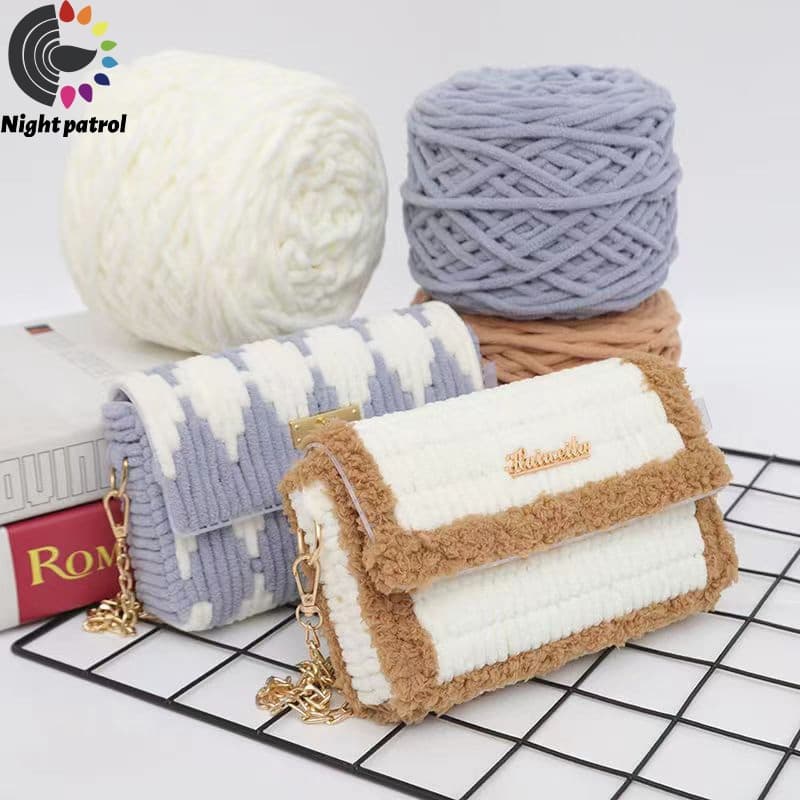 เส้นด้ายถัก สีพื้น 1 ply 100 กรัม ถักมือโครเชต์ DIY จากไทย รูปที่ 7