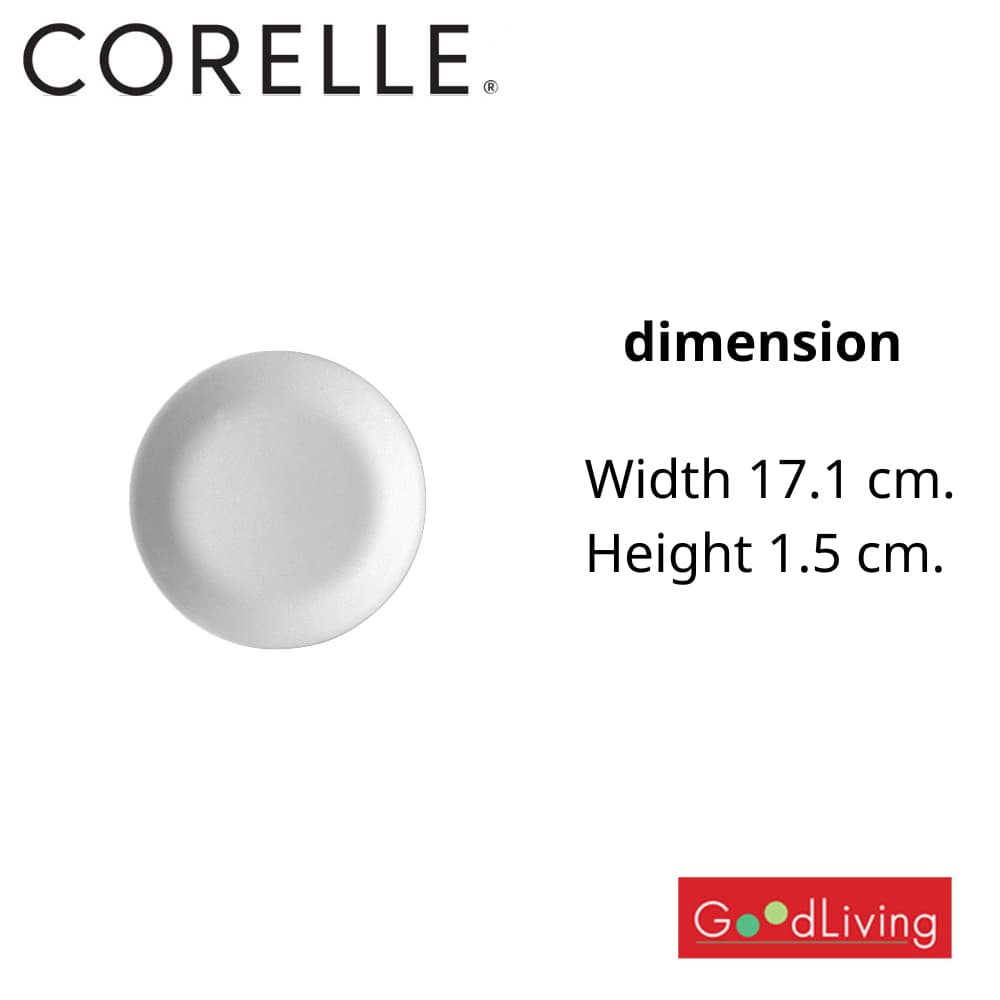 Corelle Flowerhill จานอาหาร จานขนมปัง ขนาด 7 นิ้ว จำนวน 2 ชิ้น / C-03-106-FWH-2 รูปที่ 2