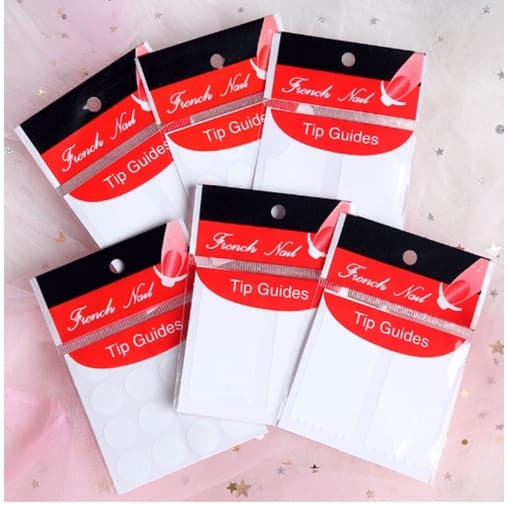สติกเกอร์ทำเฟรนซ์ปลายเล็บ เล็บสีขาว อุปกร์ทำเล็บ French สติ๊กเกอร์เพ้นท์ ปลายขาว ปลายเล็บ รูปที่ 3