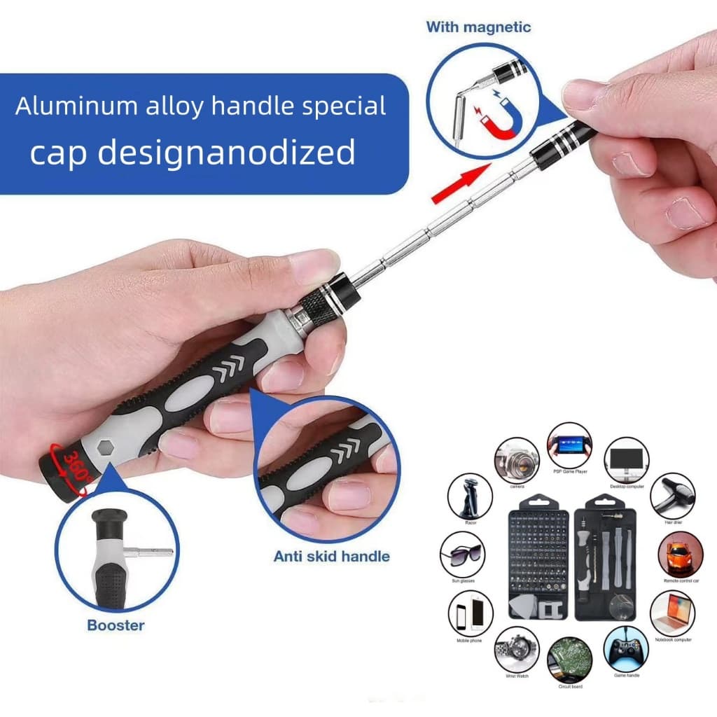 115-in-1ชุดไขควง Precision Torx Phillips Hex Head ชุดไขควงแม่เหล็ก รูปที่ 8