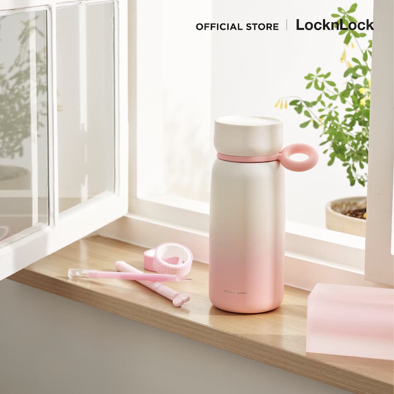 LocknLock กระบอกน้ำเก็บอุณหภูมิ Metro Studio Gradition Sunshine Pink 480 ml. รุ่น LHC4362PIK รูปที่ 8