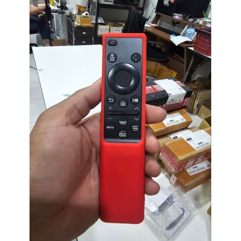 ออกใบกำกับภาษีได้ SAMSUNG เคสรีโมท TV Solar 2021-2022 ซิลิโคนเกรด A กันตก กันกระแทก รูปที่ 2