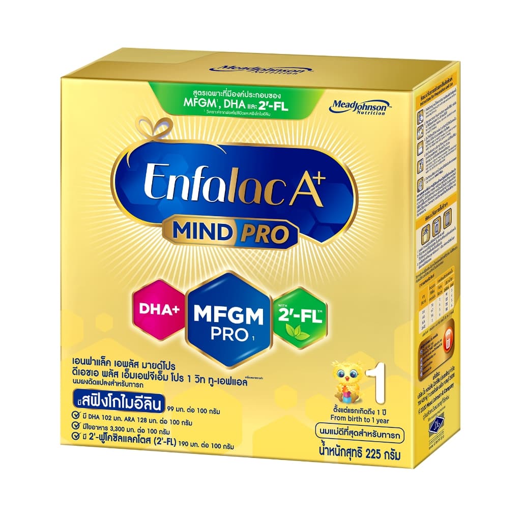 นมผง เอนฟาแล็ค เอพลัส มายด์โปร สูตร1 Enfalac A+ MindPro Stage1 รูปที่ 5