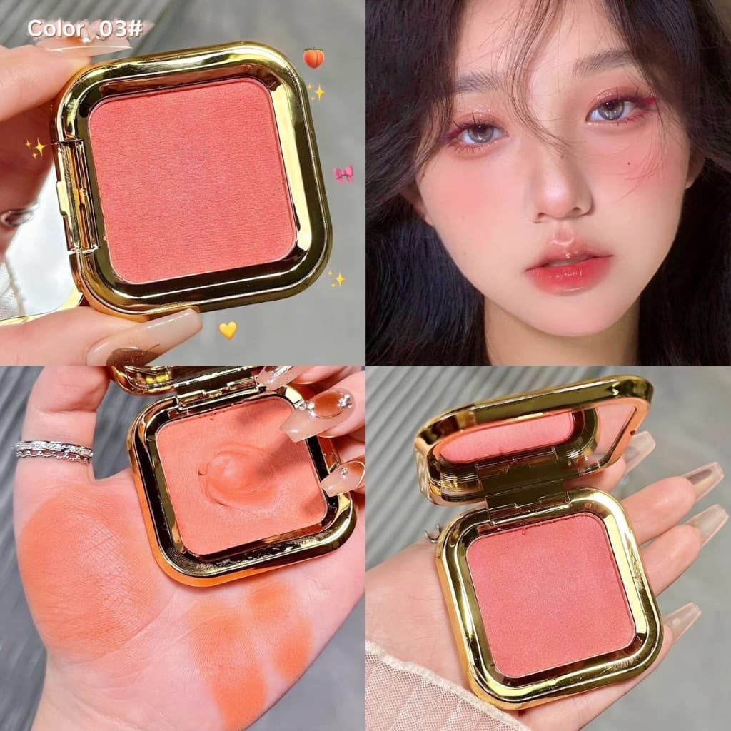 MGL บลัชออนเนื้อฉ่ำวาว เม็ดสีแน่น เนื้อแมท เนื้อชิมเมอร์ เนียนละเอียด สีชัด ติดทน กันน้ำ ขนาด 4.8 กรัม รูปที่ 5