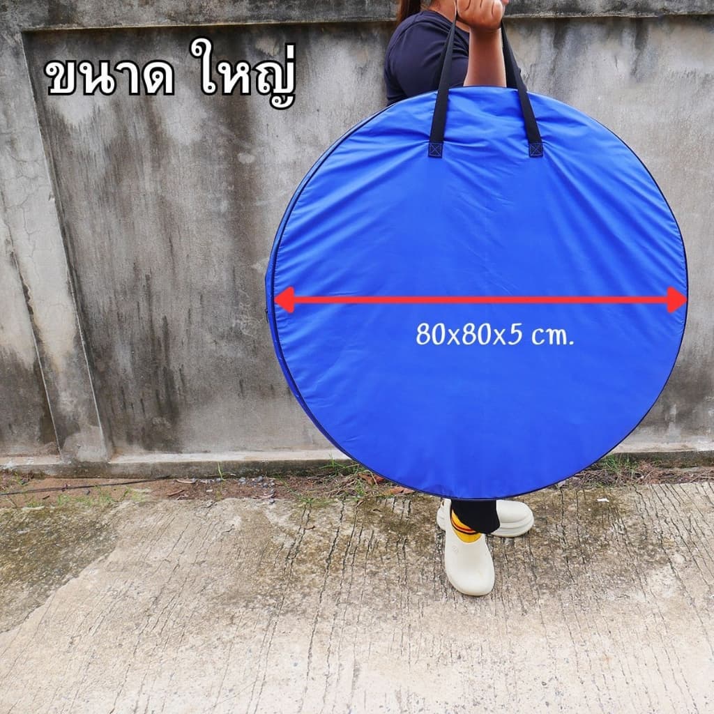 กระเป๋าใส่เต็นท์ ถุงใส่เต็นท์ ผ้าร่ม กระเป๋าใส่เต็นท์สปริง กระเป๋าทรงกลม กันน้ำ มี 3 ขนาดให้เลือก หลายสี รูปที่ 7