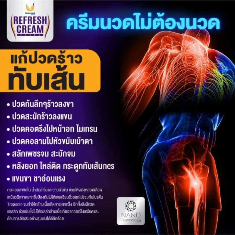 ขายดีมากๆๆออกฤทธิ์อย่างเร็ว ครีมแก้ปวดแก้อักเสบ คลายกล้ามเนื้อ เข่า เอ็น ฝีหนอง เล็บขบ ผื่นคันแพ้แดดแพ้เหงื่อรุ่นขวด40ml รูปที่ 6