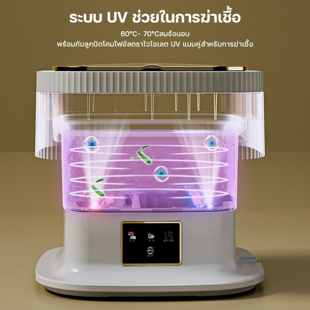 KADONIA 13L เครื่องซักผ้า mini(มอเตอร์ญี่ปุ่น แผงสัมผัส โปรแกรมการซักต่างๆ พับได้ ส่งอุปกรณ์เสริม)เครื่องซักผ้า รูปที่ 3