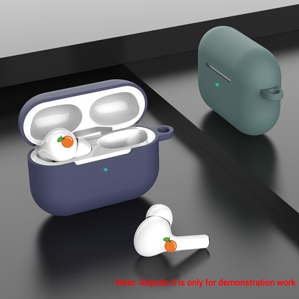 เคสซิลิโคนอ่อนนุ่ม For Apple Airpods Pro เคสหูฟังไร้สาย For AirPods Pro กล่องชาร์จสีทึบแฟชั่นหูฟังกรณี รูปที่ 8
