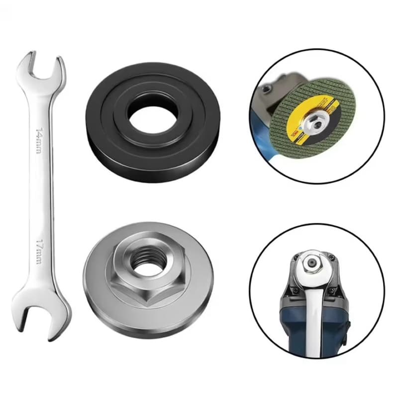แหวนประกับ ล็อคใบเจียร หินเจีย ขนาด 4 นิ้ว / 7 นิ้ว Inner Outer lock nut set For Maktec Makita Grinder รูปที่ 5
