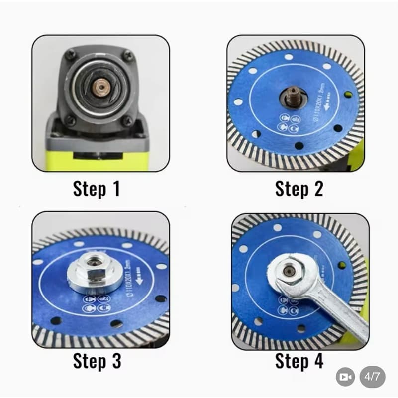 แหวนประกับ ล็อคใบเจียร หินเจีย ขนาด 4 นิ้ว / 7 นิ้ว Inner Outer lock nut set For Maktec Makita Grinder รูปที่ 4