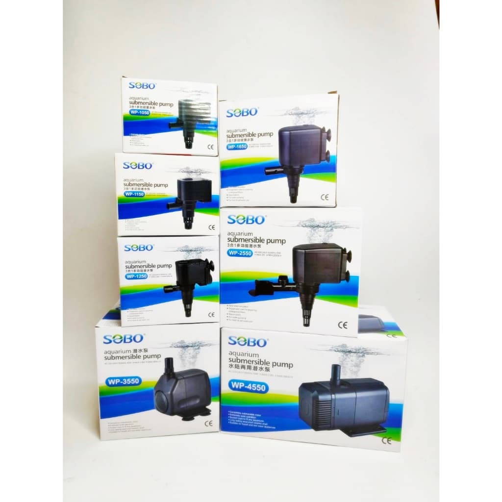 ปั๊มตู้ปลา น้ำพุ น้ำตก พญานาค SOBO WP1050 / WP1150 / WP1250 / WP1650 / WP2550 / WP3550 / WP4550 ปั๊มน้ำคุณภาพ รูปที่ 1