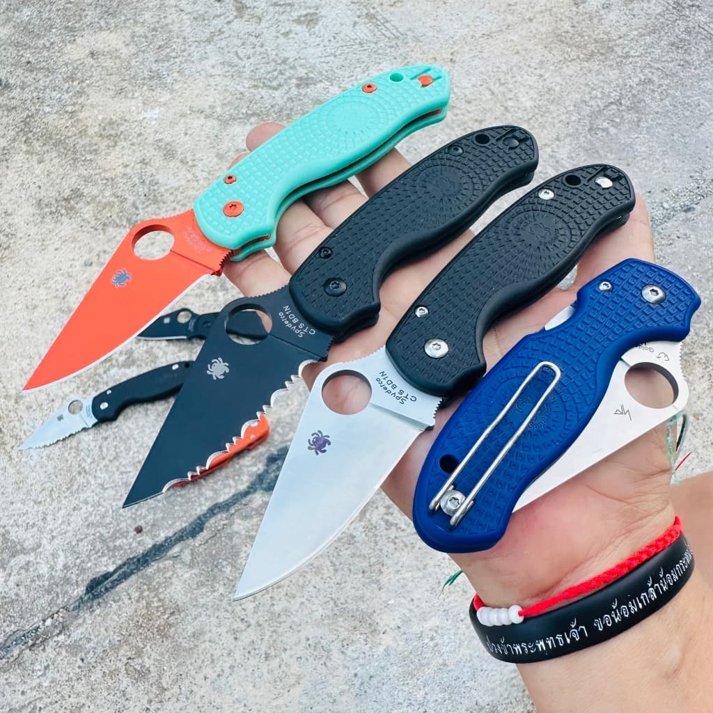 มีดพับ Spyderco Paramilitari3 C223 งานพรีเมี่ยม บอลแบริ่ง ระบบล็อคแบบคอมเพรสชั่นล็อค รูปที่ 1