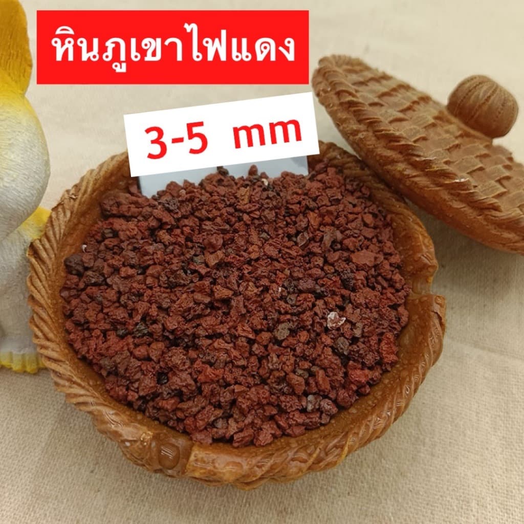 หินภูเขาไฟลาวา หินลาวาดำ หินลาวาแดง | ผสมดินปลูก โรยหน้ากระถาง ใส่บ่อปลา รูปที่ 6