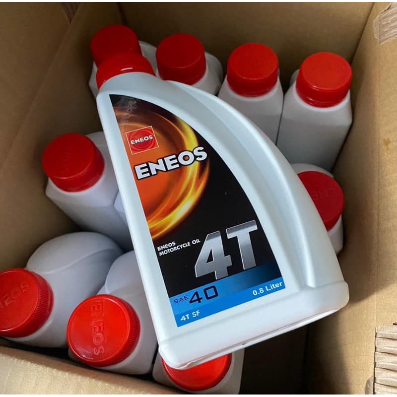 น้ำมันเครื่องมอไซค์ ENEOS 4T SAE40 JASO MA API SF ขนาด 0.8 ลิตร เกรดเดี่ยวสำหรับรถมอเตอร์ไซค์ 4 จังหวะ รูปที่ 2