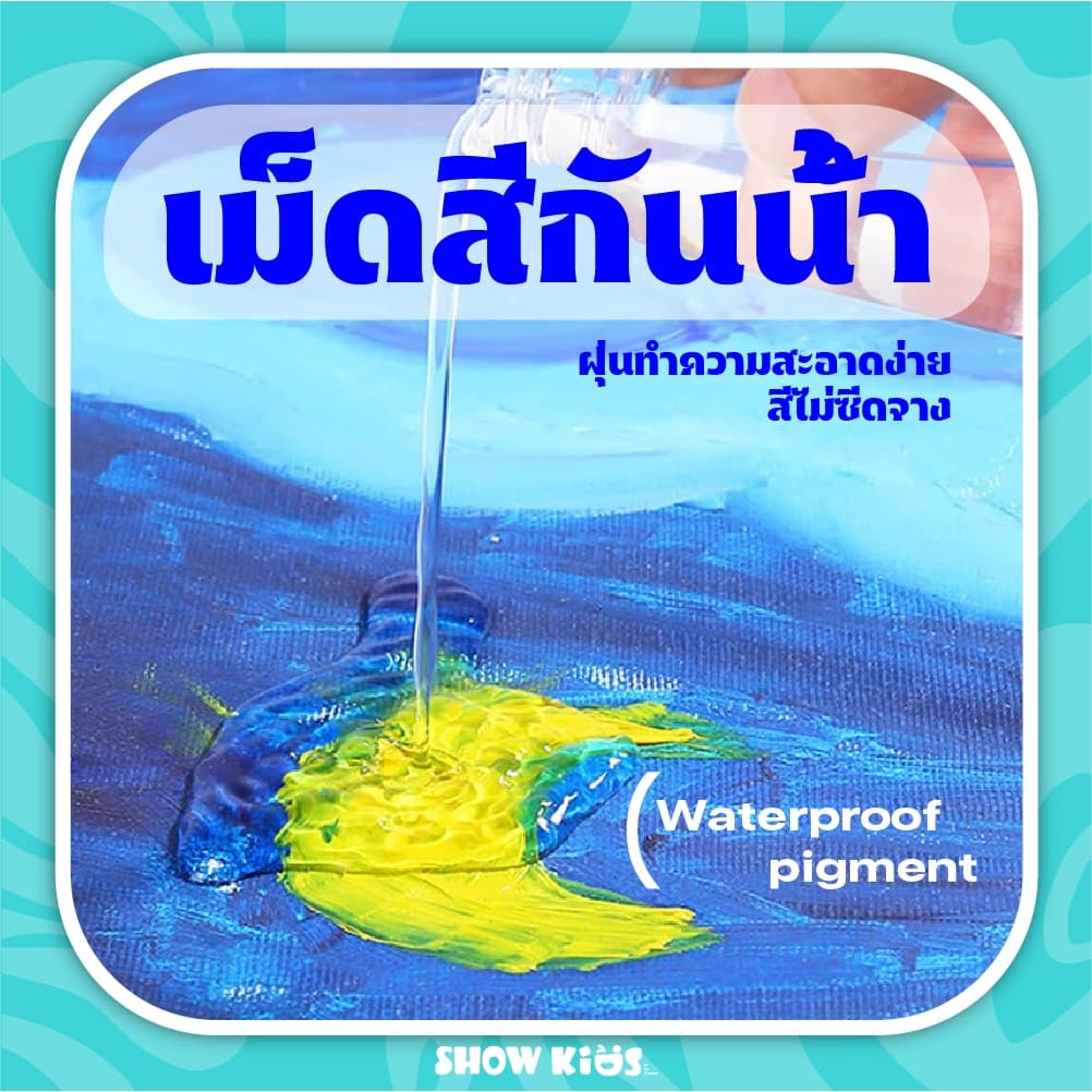 ระบายสีตามตัวเลข ภาพวาดตกแต่งอะคริลิก ของขวัญเด็ก กระตุ้นจินตนาการ มีให้เลือกหลายแบบ รูปที่ 5