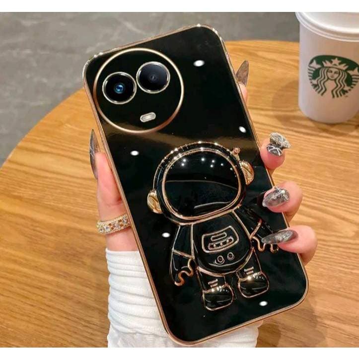 เคส ขาตั้ง สำหรับ Realme 11 11X 12 13 c67 อวกาศ ขาตั้งได้ แบบนิ่ม น่ารัก พร้อมจัดส่ง อวกาศขาตั้ง น่ารัก หรูหรา รูปที่ 1