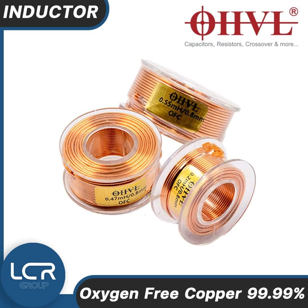 OHVL Air Coil Type #1 0.05-1.0mH 0.8mm อินดักเตอร์ ตัวเหนี่ยวนำ ทนอุณหภูมิสูง Inductor OFC Oxygen Free Copper รูปที่ 1