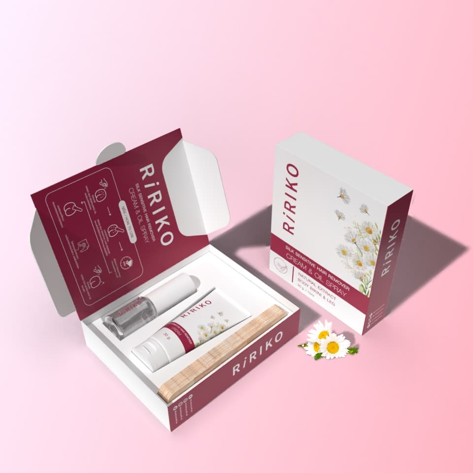 RIRIKO SILK SENSITIVE HAIR REMOVER CREAM & OIL SPRAY ผลิตภัณฑ์กำจัดขน รูปที่ 6