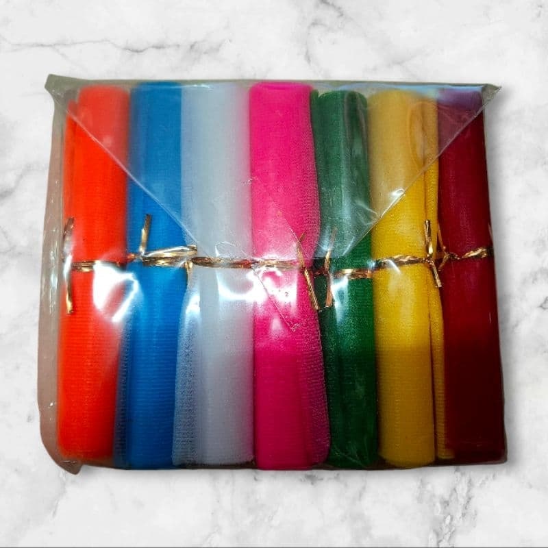 ผ้าแพร 3 | 7 | 9 สี ผ้าสามสี ผ้าเจ็ดสี ผ้าเก้าสี ผ้าผูกศาลพระภูมิ ศาลตายาย ศาลเจ้าที่ ต้นไม้ ผูกรถ รูปที่ 4