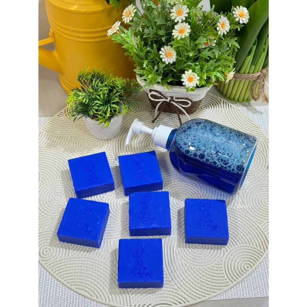 E'ning เซตสบู่ Blue ALPHA ARBUTIN SOAP 65ก. 6 ก้อน+E'ning อาบน้ำสบู่เหลว #Blue 500ml รูปที่ 3