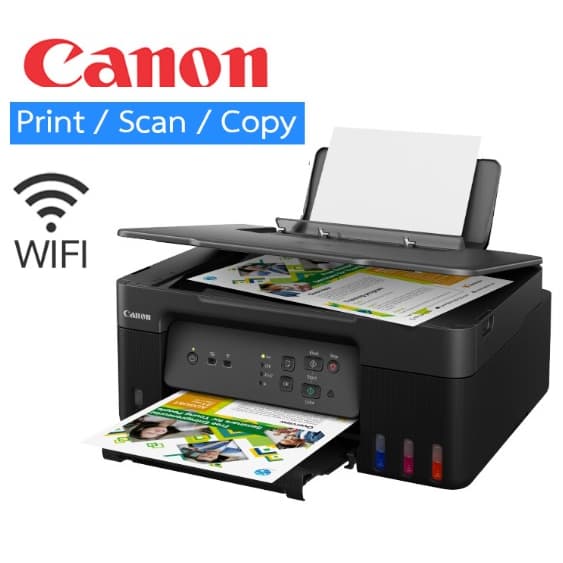 Canon Printer INKJET PIXMA G3730 PRINT+COPY+SCAN+WIFIแท้งค์โรงงาน+หมึกพรีเมี่ยมเกรด A รูปที่ 2
