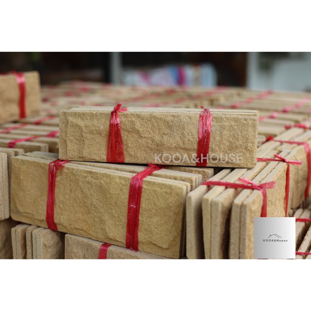 หินทรายธรรมชาติ ติดผนัง ปูเสาปูพื้น ขนาด 5x20 cm. รูปที่ 5