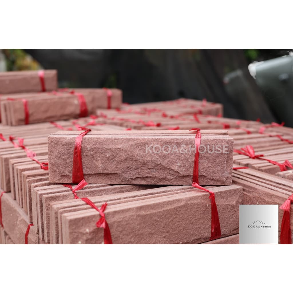 หินทรายธรรมชาติ ติดผนัง ปูเสาปูพื้น ขนาด 5x20 cm. รูปที่ 8