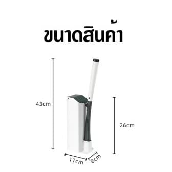 ที่ขัดห้องน้ำ แปรงโถสุขภัณฑ์แบบใช้แล้วทิ้ง แปรงขัดชักโครก อุปกรณ์ทำความสะอาดห้องน้ำ รูปที่ 9