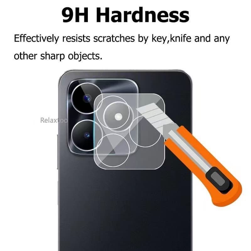ฟิล์มกระจกกันรอย เลนส์กล้อง เต็มเลนส์ Oppo Realme C55 C53 C51 Note50 Note70 Note80 รูปที่ 6