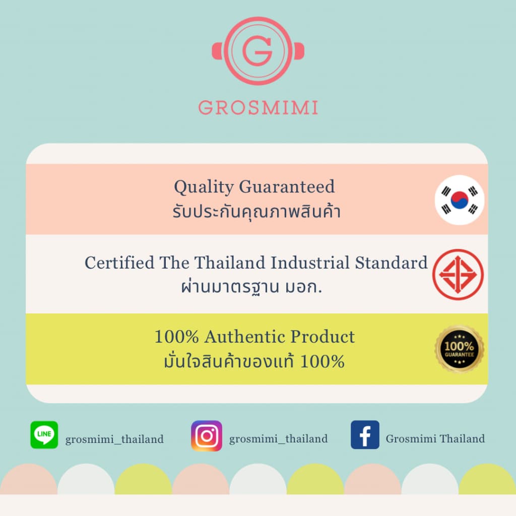 ขวดนม Grosmimi PPSU คอกว้างลายCherrish 200มล. บรรจุพร้อมจุกนมStage1 จำนวน1ชิ้น รูปที่ 9